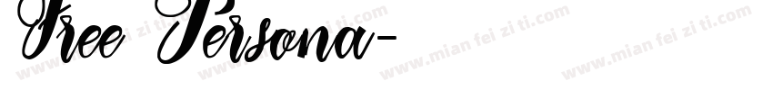 Free Persona字体转换